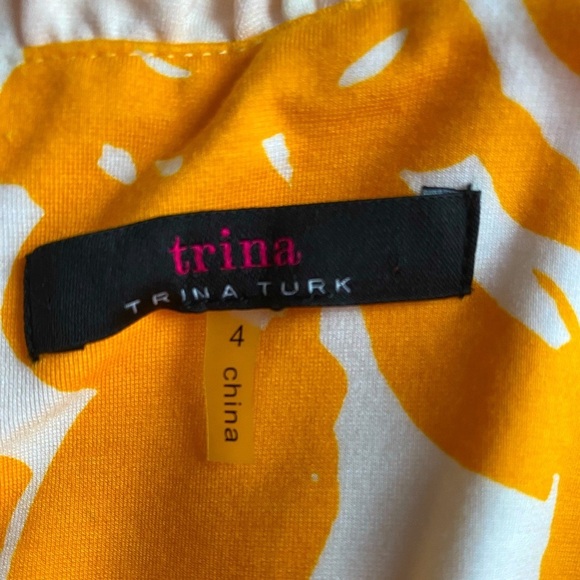 Trina Turk Women’s Zile Floral Ruffle Sleeveless Sheath Bodycon Midi Dress Sz 4 - Picture 11 of 12